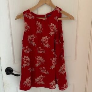 Vince Camuto Red Floral Tank